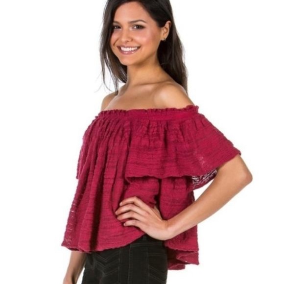 Free People Strapless Blouse - Picture 1 of 4